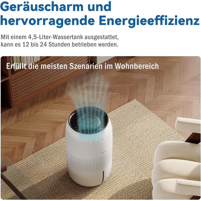 Зволожувач повітря Kaltverdunstungs Raumbefeuchter: без туману, для алергіків та вагітних, 4,5L