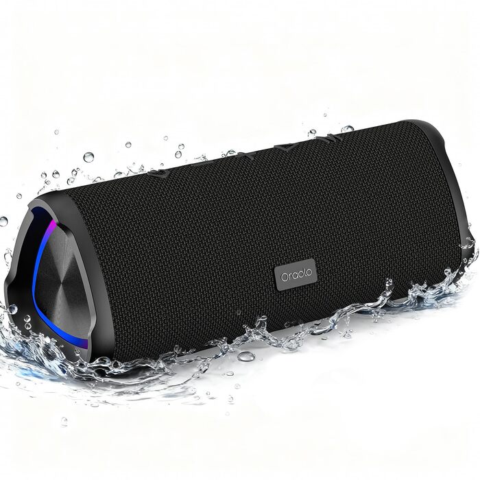 Портативна Bluetooth-колонка Oraolo, бездротова музична система, чорна