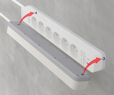 Мережевий фільтр KERG M02601: 6 розеток, 1.5 м, 16 А, USB-C та USB-A
