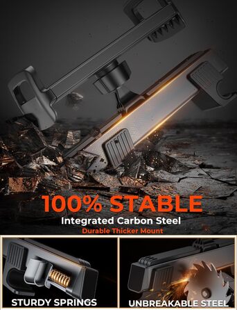 Тримач для планшета в авто Tryone - кріплення на підголівник, 360° обертання, сумісний з iPad, Smartphone, Switch, Tabs, 4.7-13 дюймів