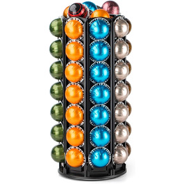 Тримач для капсул кави Bagoo для Nespresso Vertuo Line з центральним сховищем для додаткових капсул (56+)
