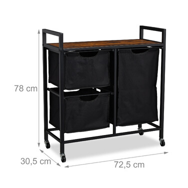 Relaxdays Laundry Basket Rack