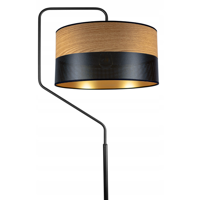 Підлогова лампа Glimex MODERN E27 60 Вт, бежевий, чорний, жовтий