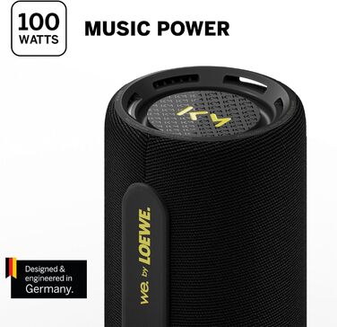 Loewe We. HEAR pro: Портативна Bluetooth колонка 60W, чорна. Водонепроникна, до 17 годин роботи, для дому та вулиці