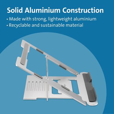 Підставка для ноутбука Kensington EasyRiser Silber: регульована, з вентиляцією, для екранів до 16 дюймів