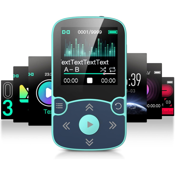 MP3 плеєр AGPTEK Bluetooth 5.0 32GB з кліпсою, 1.5