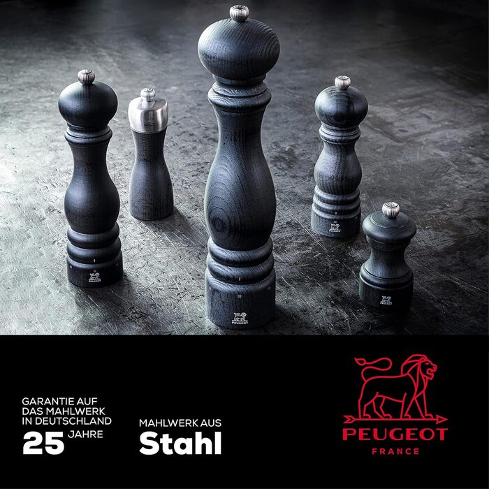 Перецьмолка PEUGEOT Paris u'Select 22 см, 6 режимів, дерево, графітова, французька якість