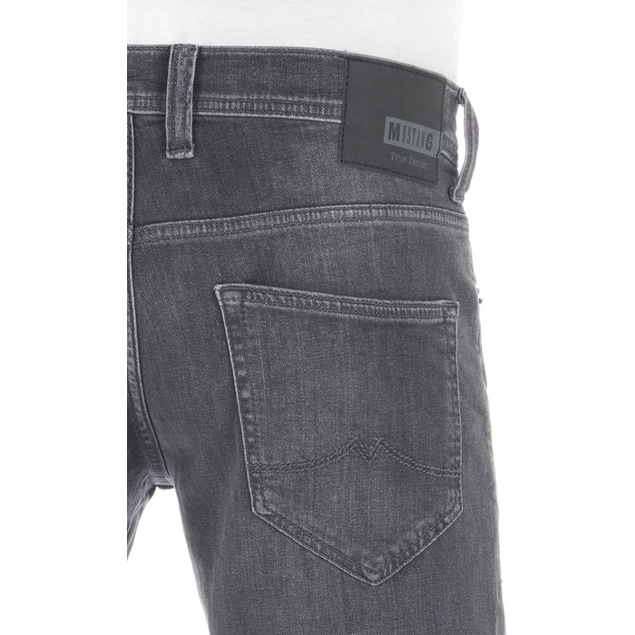 Джинси чоловічі MUSTANG Oregon Tapered, Used Black Denim (44W/34L) - Оригінал