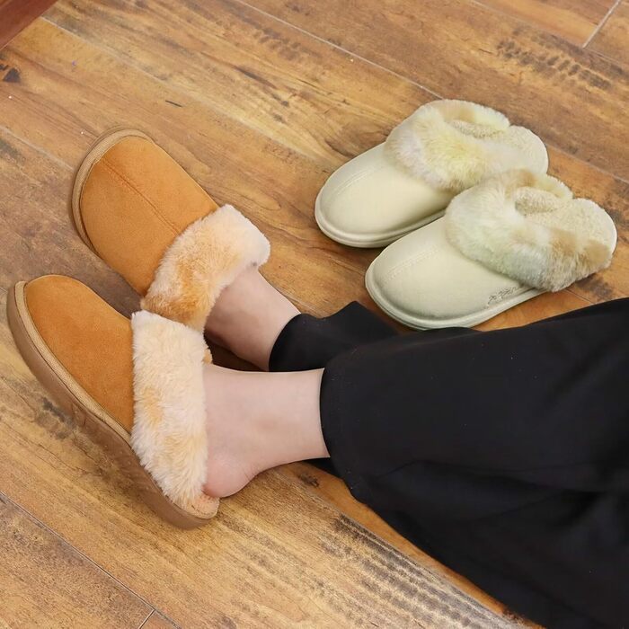 Жіночі домашні тапочки Jiajiale: зручні, пухнасті сліпони для дому та вулиці (39 EU, хакі)