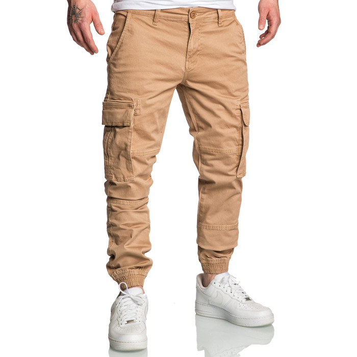 Чоловічі штани карго чинос джинси Herren R7020 бежеві (33W)