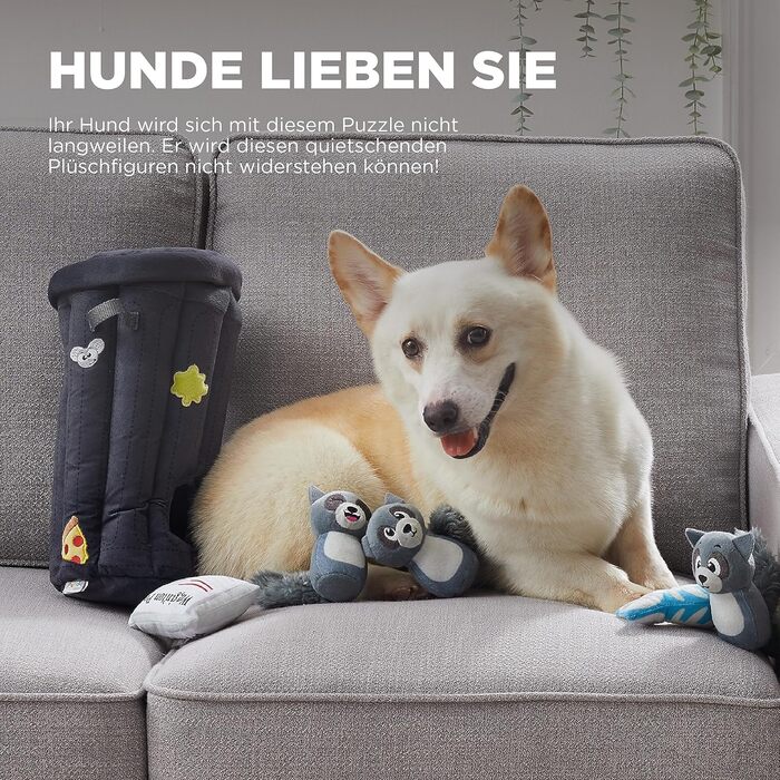Іграшка для собак Outward Hound Hide A Squirrel XL, плюшева, єнот