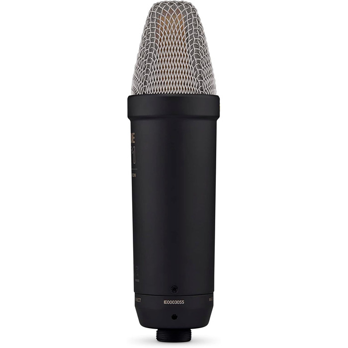 Мікрофон RØDE NT1 5 Generation: велика мембрана, XLR/USB, зі спінером та поп-фільтром для запису вокалу та подкастів (чорний)