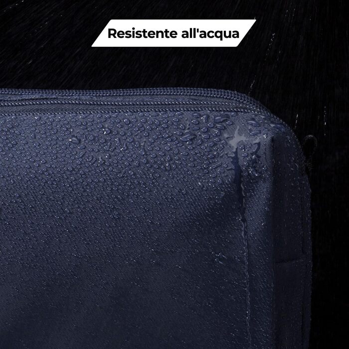 Чоловіча подорожня косметичка BAGSART з подвійною блискавкою, об'єм 5л, темно-сіра