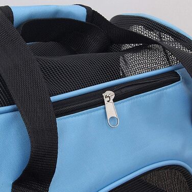 Транспортна сумка для котів та собак Levoberg: комфортна, для подорожей, 47x30x23 см, чорна