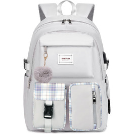 Жіночий рюкзак Acmebon для ноутбука, місткий, модний, сірий