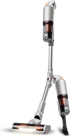Вертикальний пилосос TurboTronic StormStick 120 Вт з ручним пилососом, фільтр MIF, 5 м кабель, 11 кПа, циклонна технологія, срібний