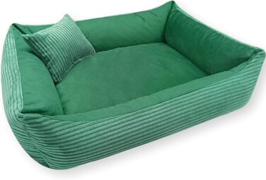 М'яке ліжко для собак 4L Textil Molly, корзина для собак, подушка для собак та котів, корзинка для собак, мохет (60x40 см, зелений)