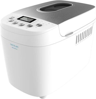 Хлібопекарня Cecotec Brotbackautomat Bread&Co 1500 PerfectCook: 850 Вт, 1,5 кг, 15 програм, таймер, миється, з рецептами