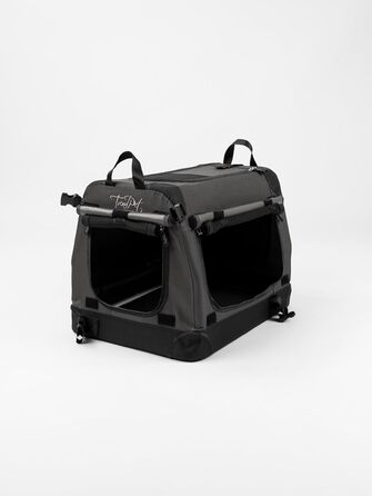 TrendPet TPX-Pro: Легка складана переноска для собак з алюмінієвим каркасом (сіра, 50x35x35 см)