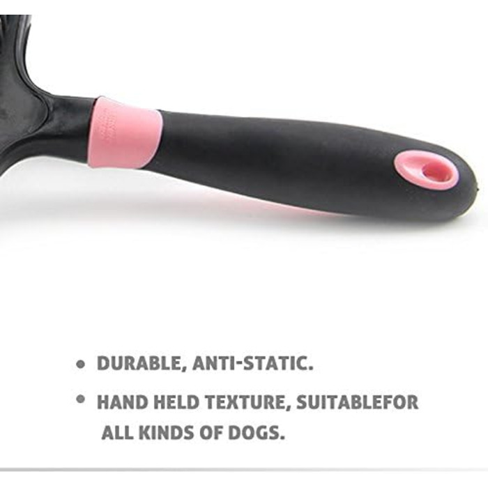 Щітка для собак PETCUTE для підшерстка, щітка для вичісування шерсті собак, гребінець для собак, щітка для вичісування шерсті собак (Рожева)