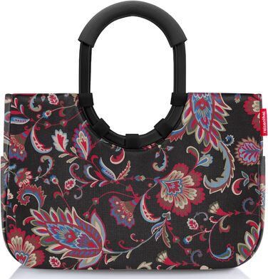 Reisenthel Loopshopper M Frame OS7063 Paisley Black Shopping Bag, 40 x 26 x 20 cm, 12 Liter Volume