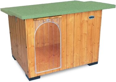 Будка для собак з масивного дерева, будка-печера, терможалюзі, Made in Italy, модель Italy B - Пудель, 73x56x51 см