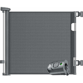 Захист для сходів KIDIZ®: розтяжний захист для дітей та домашніх тварин, 0-180 см, антрацит