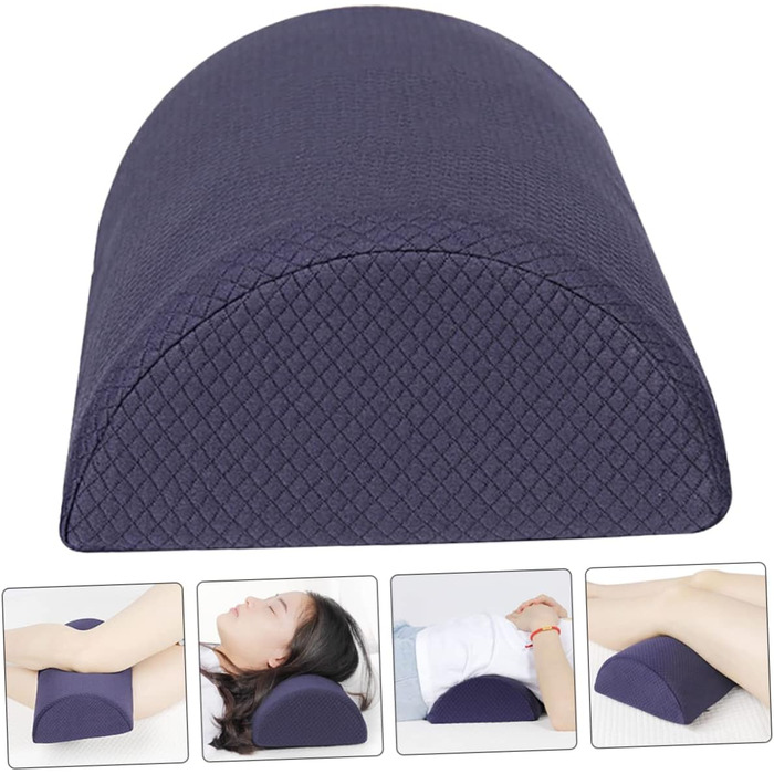JECOMPRIS Half-Cylindrical Leg Pillow Neck Support Pillow Cushion Pillow Elastic Knee Pillow Knee Protector Rest Pillow for Office Back Pillow Sponge Neck Cushion Rest Mat Head Pillow