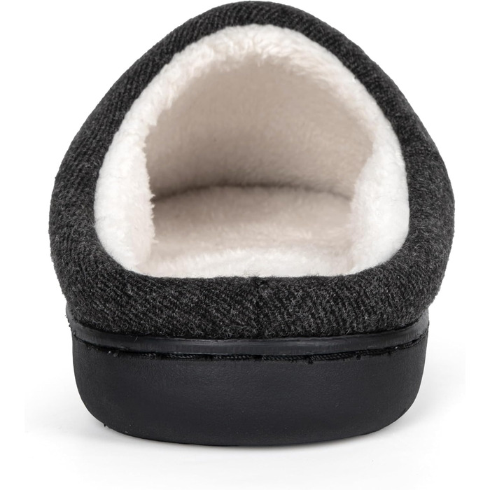 Теплі домашні тапочки для жінок та чоловіків з антиковзкою підошвою – Утеплені зимові пантофлі | Memory Foam HOD06 40/41 EU Чорні