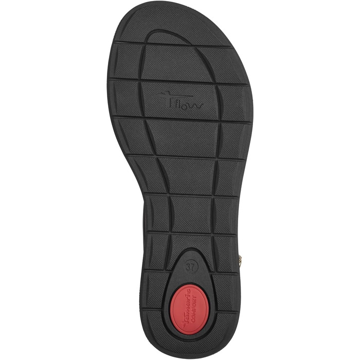 Tamaris босоніжки жіночі шкіряні чорні з закритим задником Comfort (36 EU)