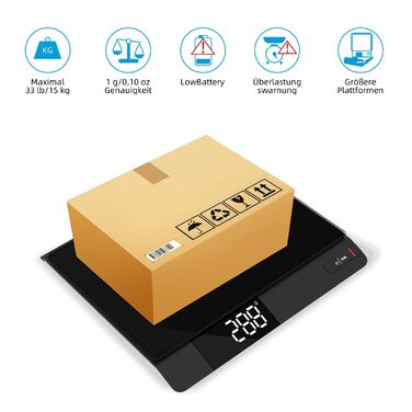 Електронна кухонна вага UNIWEIGH 15 кг з точністю 0.1 г - для приготування, кави, пошти