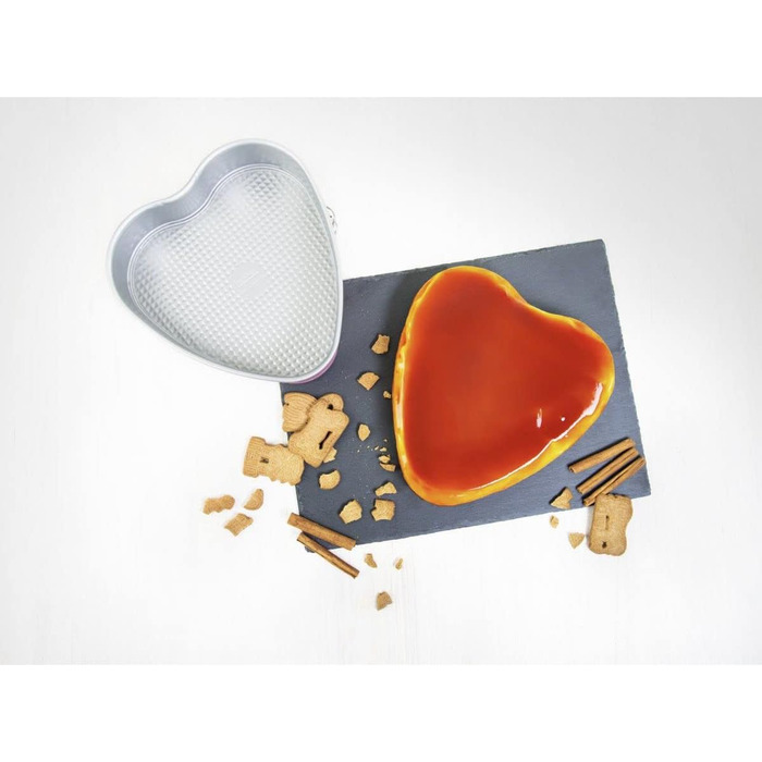 Форма для випічки Zenker Herzspringform серцем, рожева, з антипригарним покриттям, 1 шт.