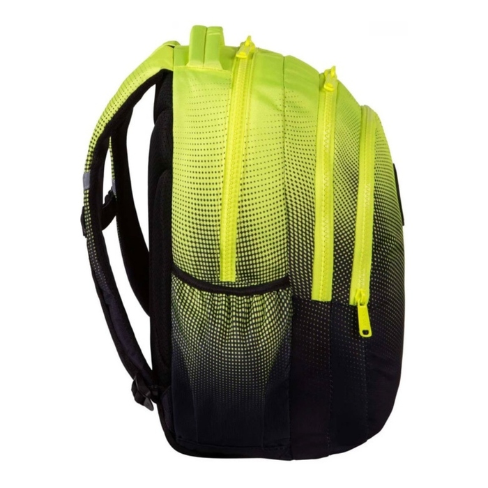 Багатовідсіковий шкільний рюкзак CoolPack, чорний з жовтими та золотистими акцентами, 21 л