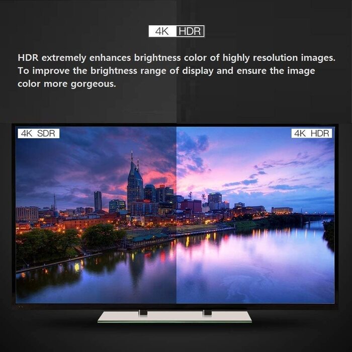 HDMI кабель оптоволоконний 4K - 50 метрів, підтримка 4K@60Hz HDR, YUV4:4:4 8bit, 3D, ARC, HEC, CEC, HDCP 2.2