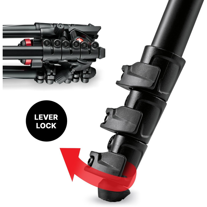 Штатив Manfrotto Befree Live для відеозйомки з відео-головкою, для DSLR, беззеркальних та відеокамер, штатив з алюмінію