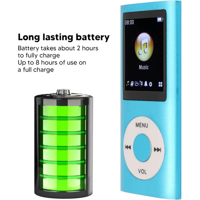 MP4-плеєр для музики та відео з екраном 1.8