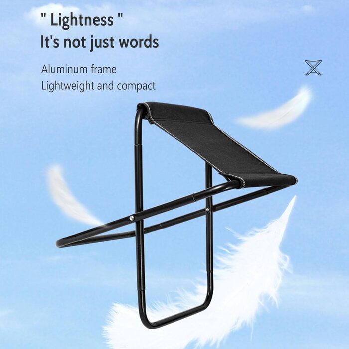 Розкладний садовий пуф для кемпінгу та відпочинку на природі (середній)