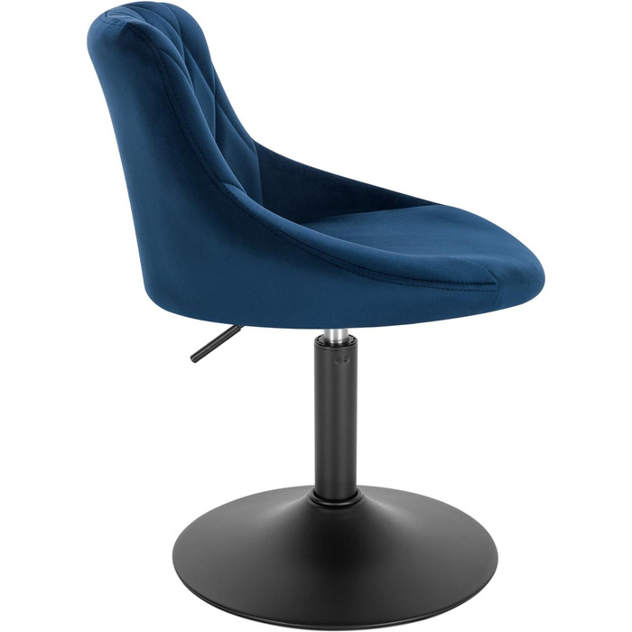 WOLTU Adjustable Swivel Bar Stool with Backrest - Dark Green Velvet Padded Chair