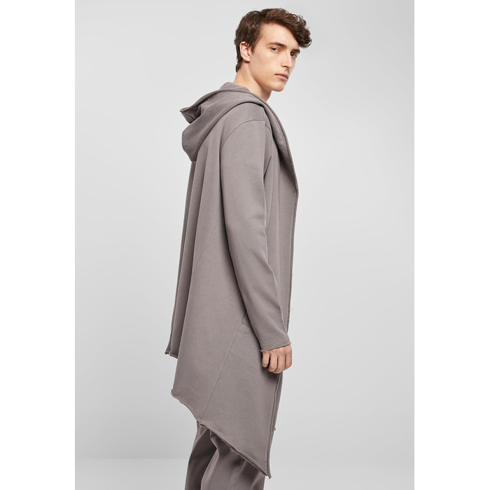 Кардиган чоловічий Urban Classics з капюшоном, відкритий край (4XL, асфальт)