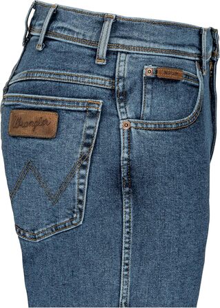 Джинси чоловічі Wrangler Texas Regular Fit Authentic Straight, еластичні, Stonewash, з ременем (36W/36L, коричневий)