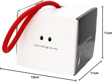 Тримач для шампуню та гелю Formverket Octopus, без свердління, латексний оранжевий органайзер-октопус з 9 регульованими петлями для ванної
