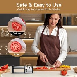 Кухонні ножиці для м'яса та продуктів харчування, розбірні, миються в посудомийній машині, чорного кольору. З набором для заточування.