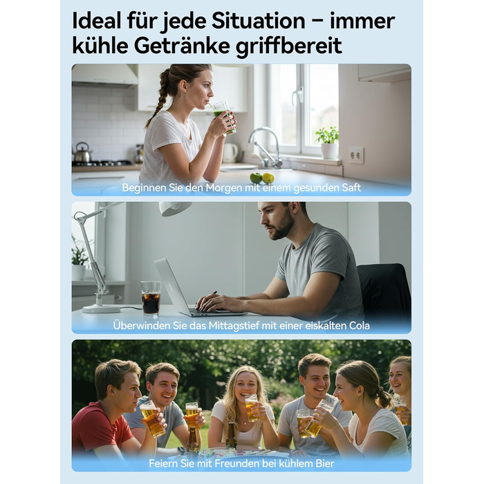 Холодильник для напоїв Devoko 93L з LED-підсвіткою RGB, регульовані полиці, для дому, офісу, вечірок та HoReCa, міні-бар, чорний