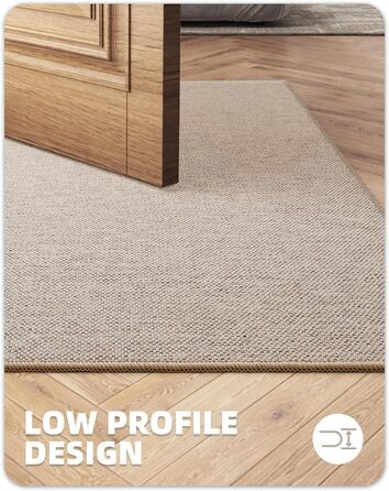 Килимок кухонний неслизький, 61x183 см, тканинний з гумовою основою, бежевий | COLOR&GEOMETRY