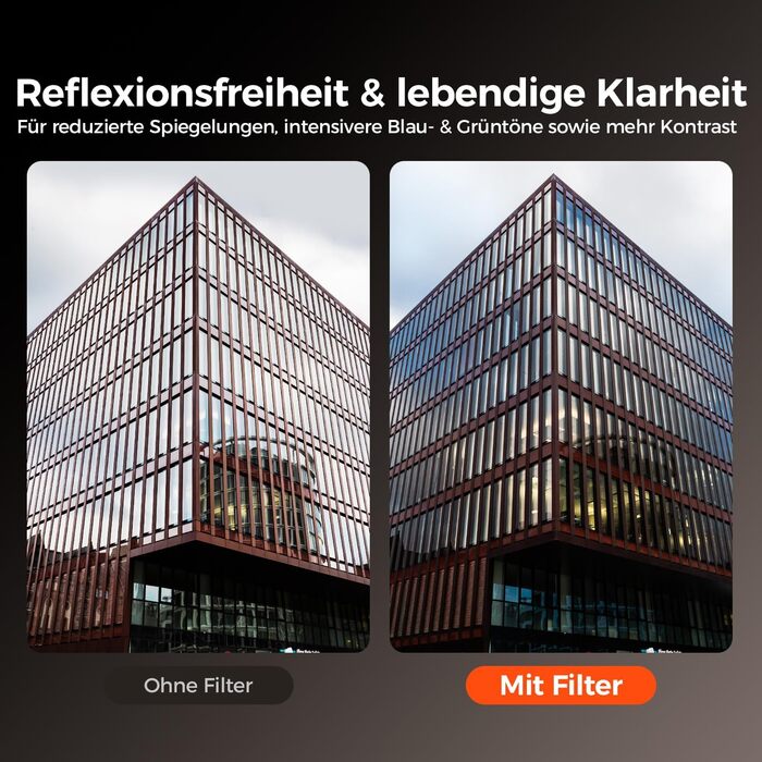 Поляризаційний фільтр Rollei F:X Pro CPL 82 мм - для об'єктивів камери, висока якість зображення, без відблисків