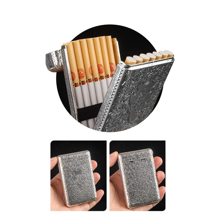 Металеве тютюнопакувальник Peaky Blinders для 14 сигарет (срібний)