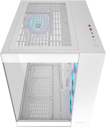 Корпус для ПК Cougar Cube Midi-Tower, загартоване скло, 3 вентилятори FV150 ARGB, білий