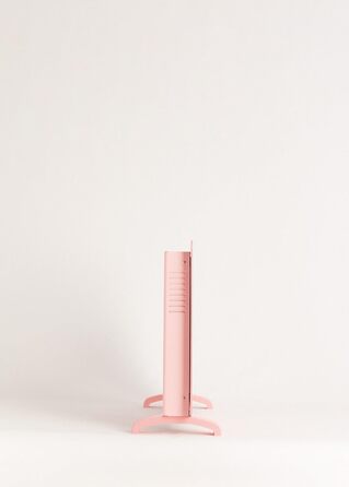 Електричний конвектор CREATE/WARM Crystal 2000W з WiFi, скло, пастельно-рожевий, LED-touchscreen, 2 режими
