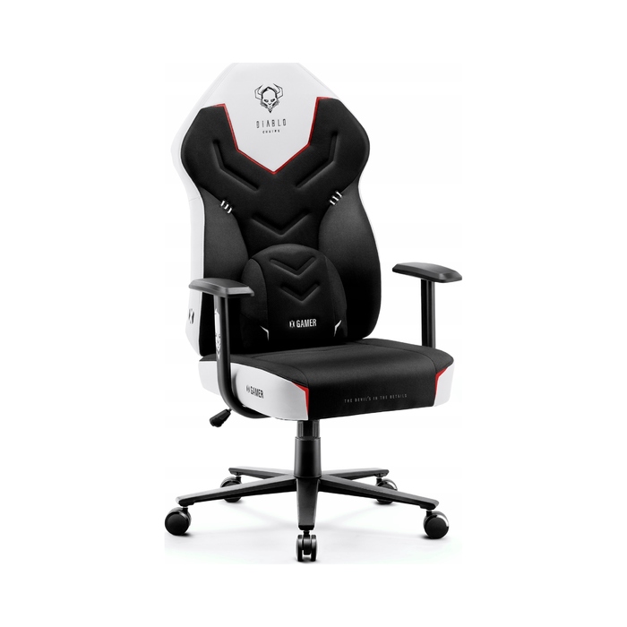 Ігрове крісло Diablo Chairs X-Gamer 2.0, тканина, чорне