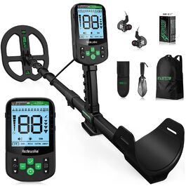 Металошукач Profi з водонепроникною котушкою 11'' DD, глибина виявлення 12''/30 см, висока чутливість до золота, 5 професійних режимів, Pinpoint для срібла